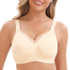 Wire-Free Seamless Deep V Comfort Bra – Jelly Soft Everyday T-Shirt Bra (5 Colors Set)