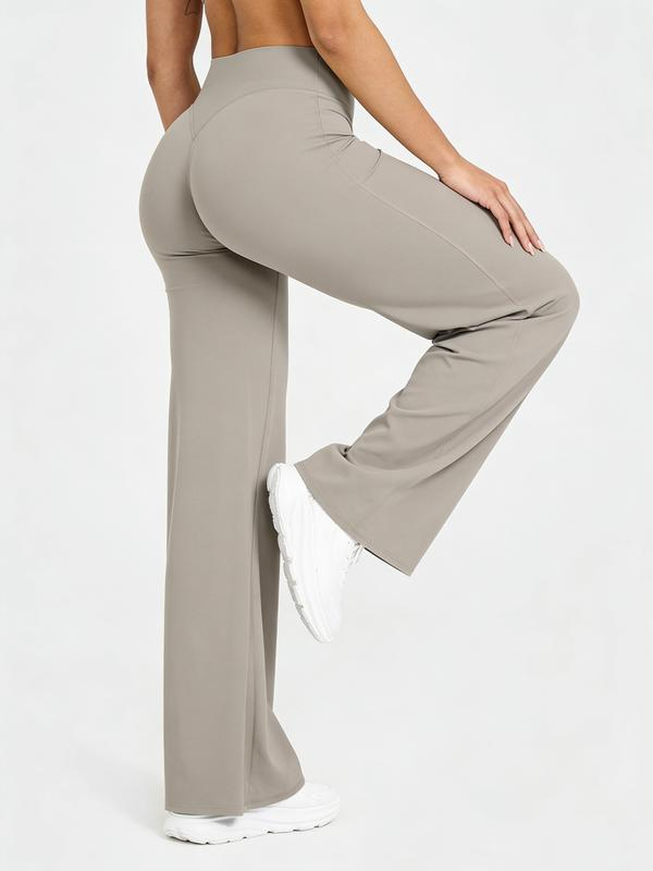 DEEFY SoftMotion Straight Leg Yoga Pants – Breathable High Waist Workout Joggers for Women (30.5”–31.5” Inseam)