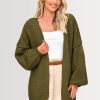 PRETTYGARDEN Womens Oversized Cardigan Sweaters Fall Long Lantern Sleeve Knit Open Front Lightweight Sweate (4) Oversized Lantern Sleeve Knit Cardigan – Soft Lightweight Open Front Sweater for Women