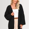 PRETTYGARDEN Womens Oversized Cardigan Sweaters Fall Long Lantern Sleeve Knit Open Front Lightweight Sweater Oversized Lantern Sleeve Knit Cardigan – Soft Lightweight Open Front Sweater for Women