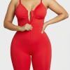 Zip-Up Tummy Control Shapewear Bodysuit – Ultra Stretch Sculpting Body Suit for Women