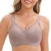 Wire-Free Seamless Deep V Comfort Bra – Jelly Soft Everyday T-Shirt Bra (5 Colors Set)