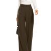 Women’s High Waist Work Pants – Business Casual Wide Leg Office Trousers with Pockets