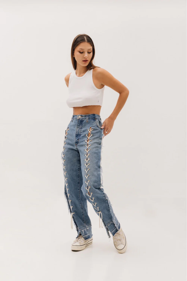 The Lace Up Jeans (custom made)