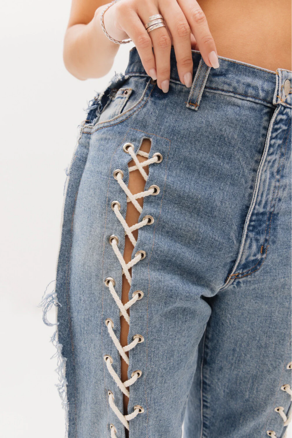The Lace Up Jeans (custom made)